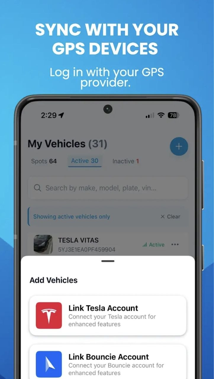 FleetBold — sync gps devices