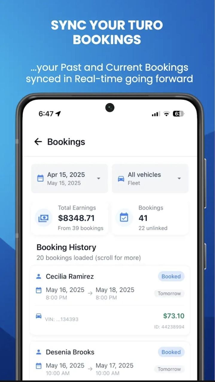 FleetBold — turo bookings